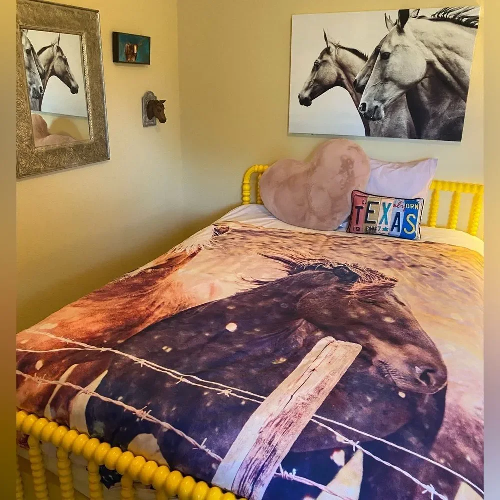 Society6 Southwestern Horse Duvet Twin XLong